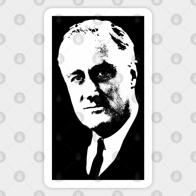 Franklin D. Roosevelt Minimalistic Pop Art Magnet by Nerd_art